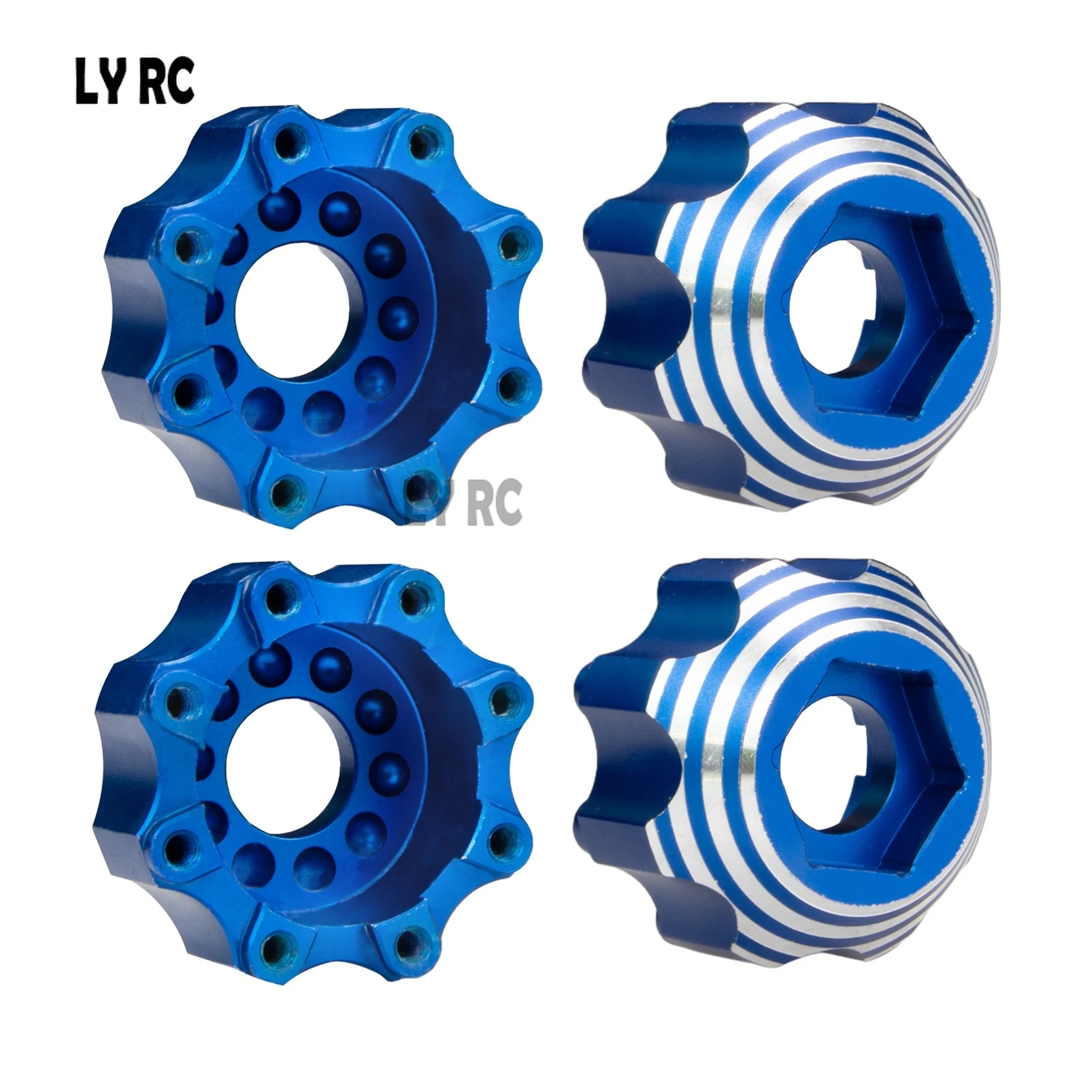 

4pcs Metal Wheel Hex Adapter 8x32 to17mm for 1/8 PL Proline Series Wheel Tire Upgrade Parts