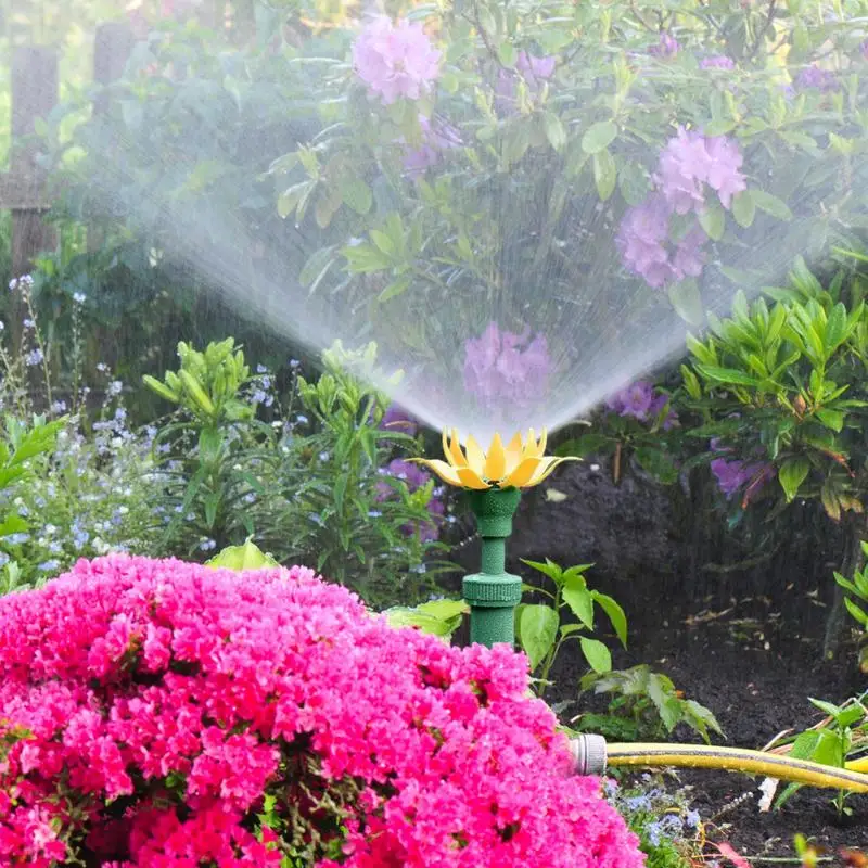 

Garden Sprinkler For Yard Automatic Tulip Shape Watering Spike Head Portable Garden Irrigation Plants Water System Greenhouse