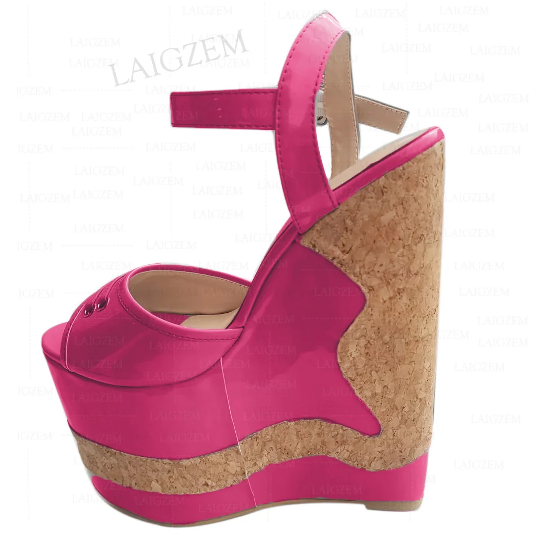 

Женские сандалии на танкетке 20 см, размеры 36, 38, 41, 43, 45, 48