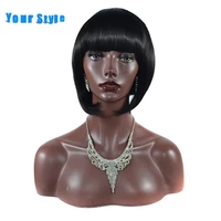 bob wig synthetic short wig afro wig pixie cut haircuts wigs for black women ladies black girl wigs afro american wigs