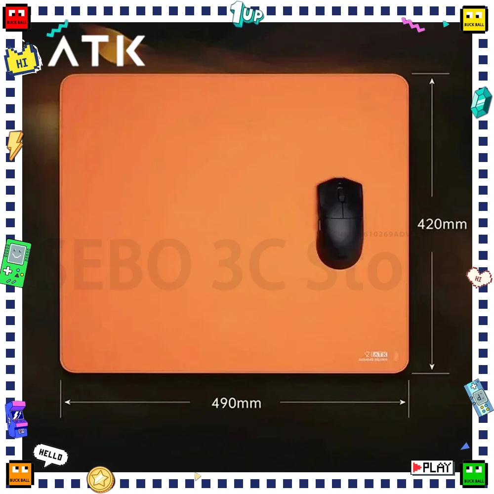 Игровой коврик для мыши ATK KONG Pro сверхбольшой водонепроницаемый Гладкий в