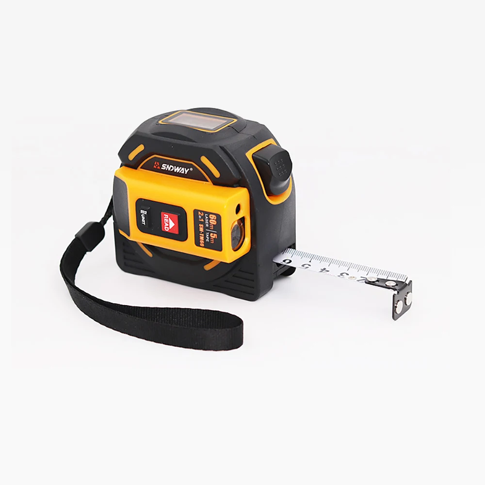 Лазерный дальномер с цифровым HD дисплеем высокоточная электронная рулетка для