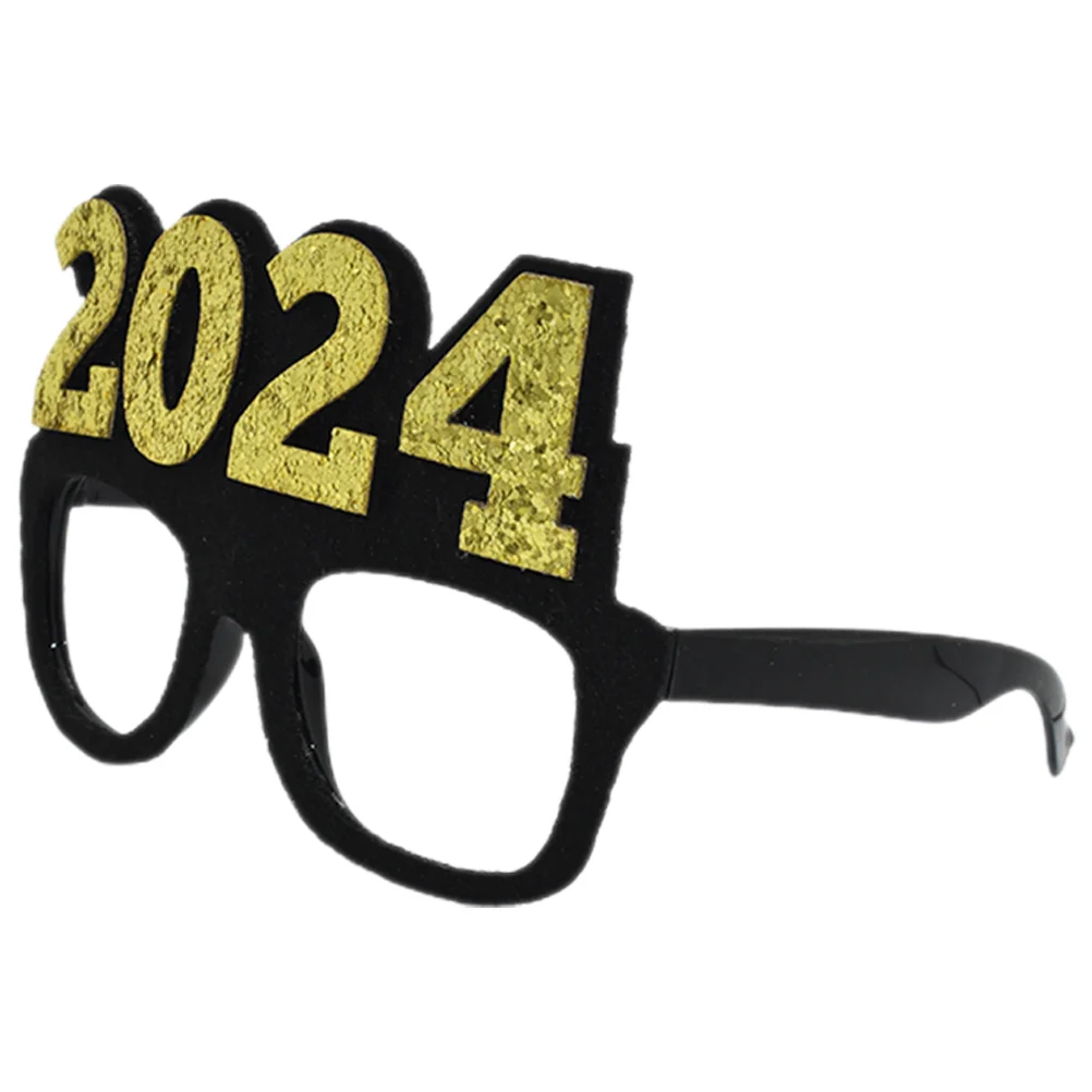 

2024 Sunglasses New Years Party Eyeglasses Plastic Decorate Photo Booth Props Graduation Eve Supplies Shot