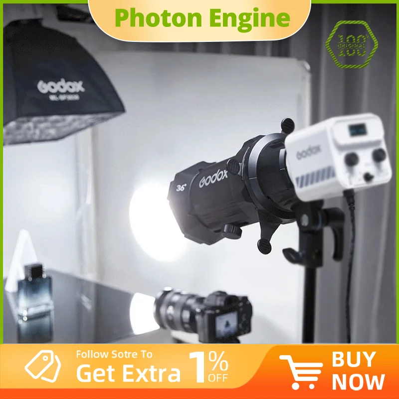Фото Godox ML60II Bi Аксессуары AK-B01 AK-B02 Адаптер аккумулятора ML-CD15 Диффузионный купол ML-SF3030 AD-S60S Софтбокс MLP36K Прожектор Линза №1