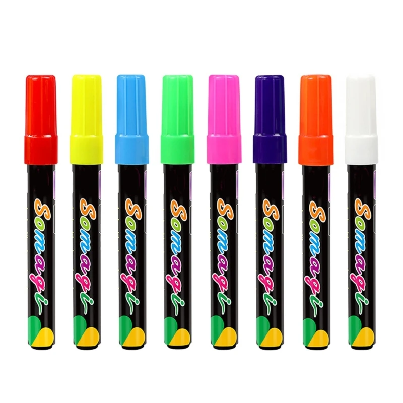 Liquid Chalk Marker Pens Washable Window Marker for Blackboa