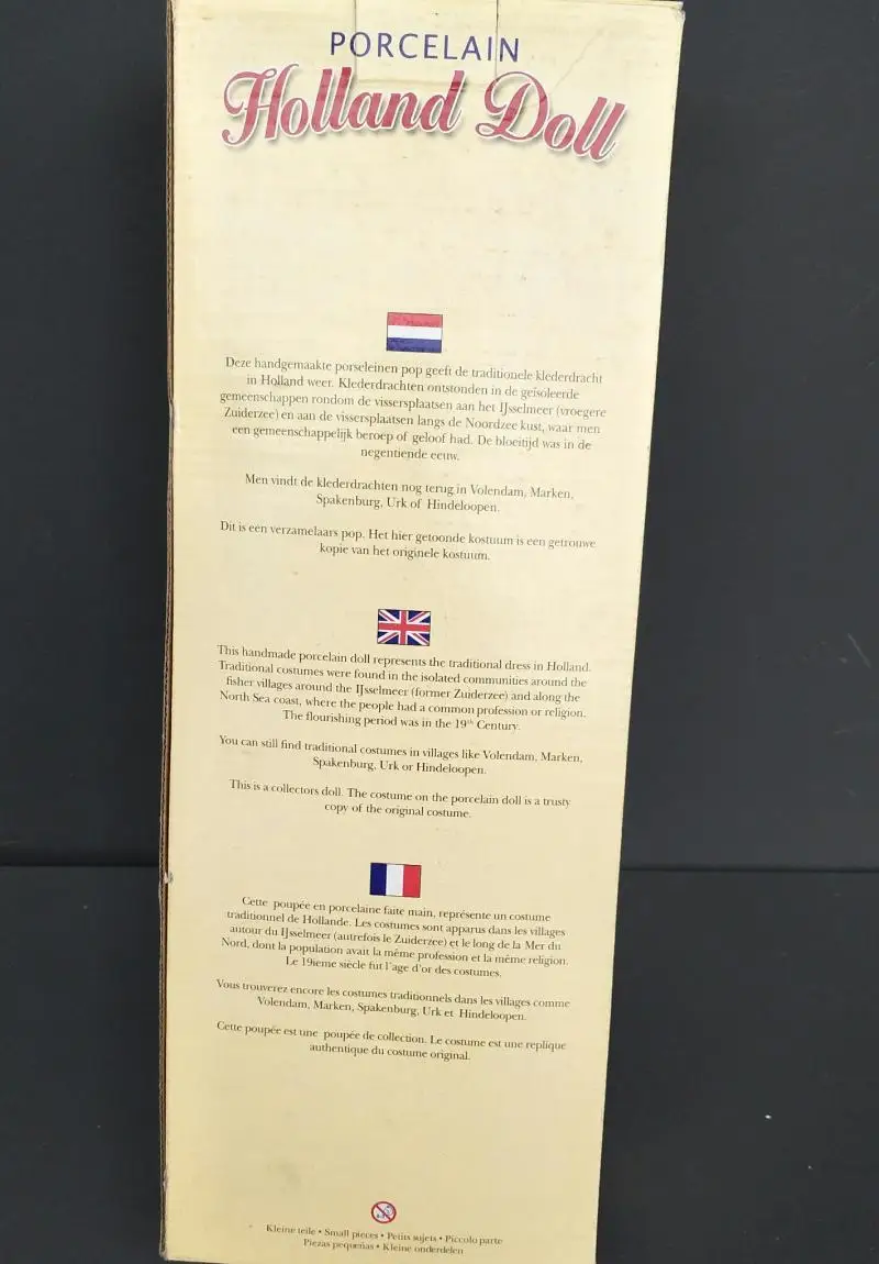 Большая винтажная Ретро фарфоровая кукла Голландия дворец девочка украшение для