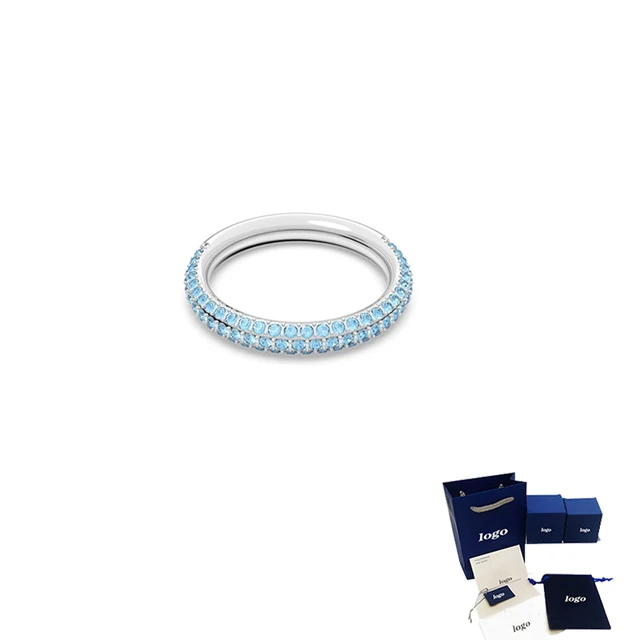

Fashionable and Charming Treasure Blue Pairing Ring is suitable for beautiful women to wear, enhancing elegance and nobility