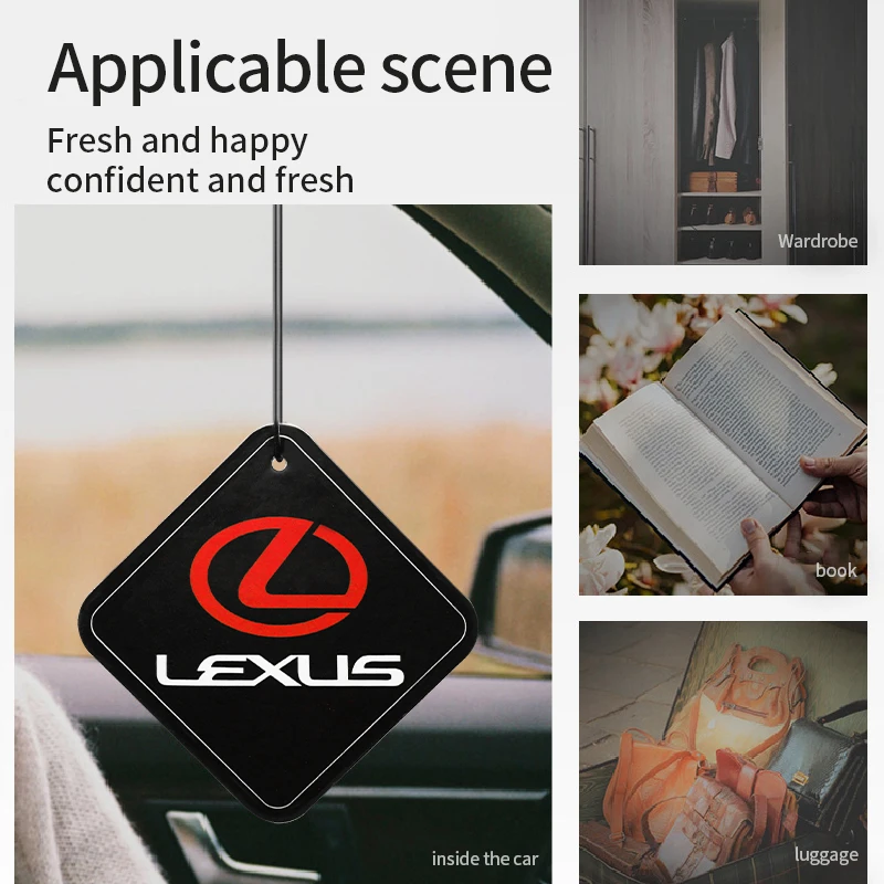 

Car Air Lasting Fragrance Hanging Aroma Pendant Perfume Tablets For Lexus RX300 RX350 LX470 ls460 ls200 is250 is300 LX570 CT200h