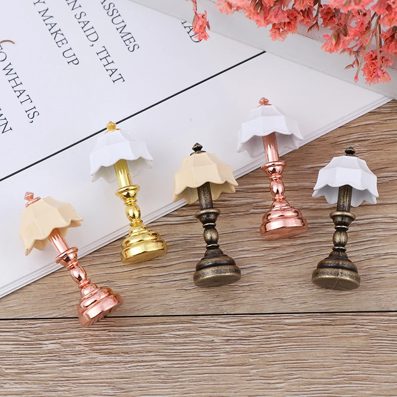 

1pc 1/12 Scale Dollhouse Accessories Miniature LED Wall Sconce Lamp dollhouse Table Lamp Battery Operated With ON/OFF Switch