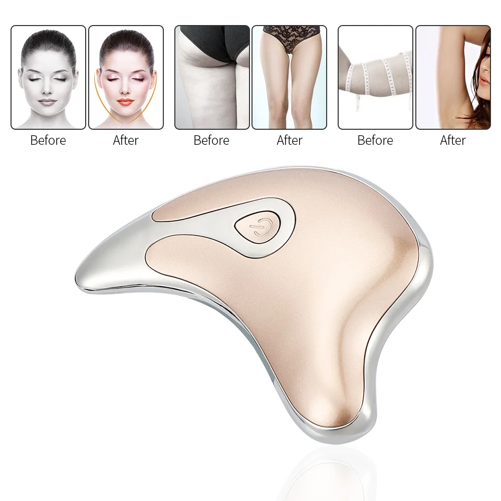 

Electric Facial Scraping Massager Microcurrent Anti Wrinkle Slim Jaw Device Eye Body Massage Board Machine Intelligent Vibration
