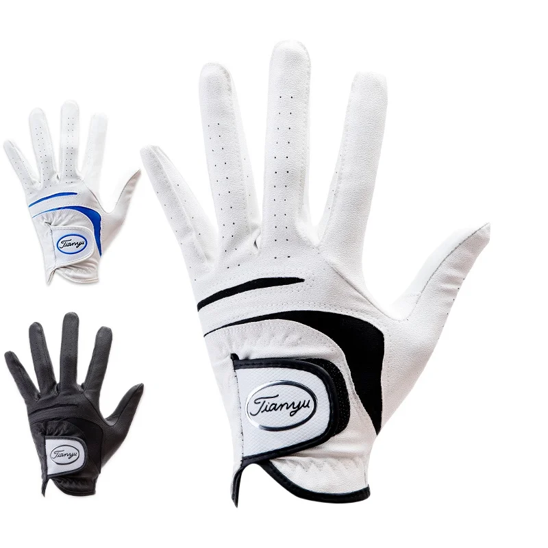 

Golf sheepskin gloves imported men's breathable non-slip hands