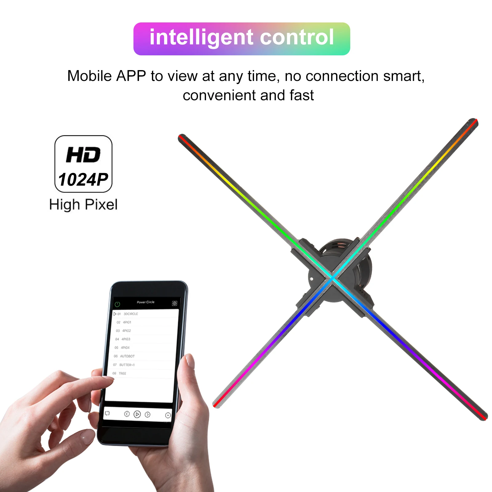 3D рекламный проектор Naked Eye Wi-Fi светодиодный знак голографический проигрыватель