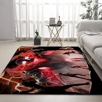 skull horror series flannel living room carpet solid color absorbent front door mat kids bedroom soft bathroom anti slip mat