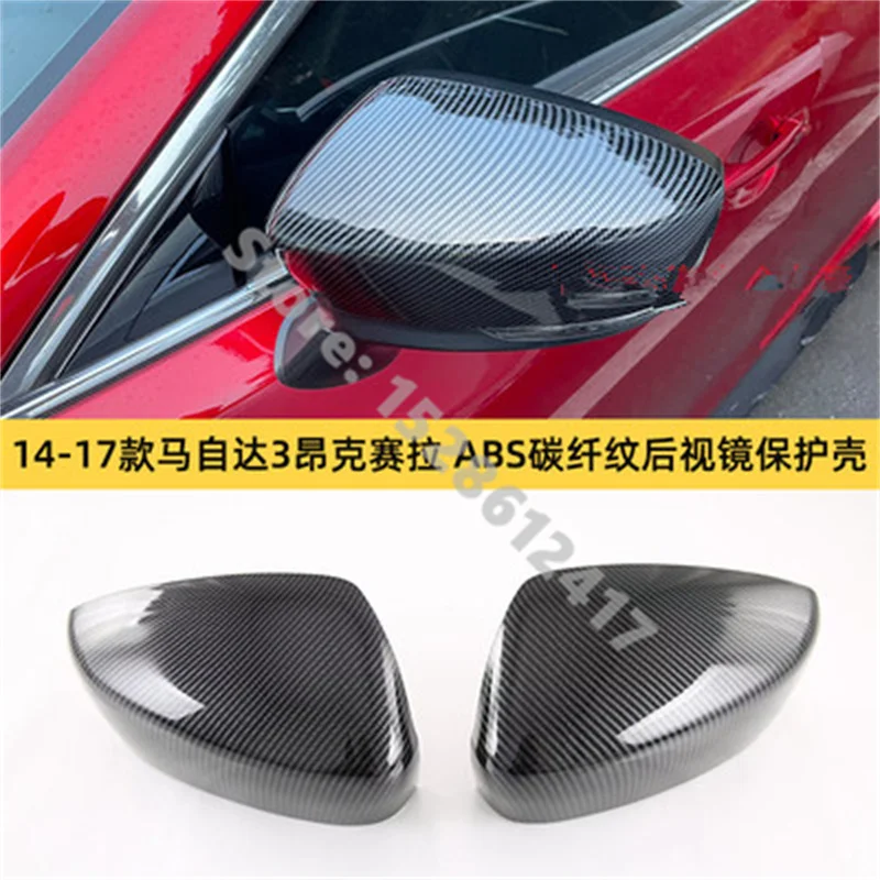 

Car Styling Car Stickers Overlay ABS Chrome For Mazda3 Axela 2014-2017 Car Rearview Mirror Cover Trim/Rearview Mirror Decoration
