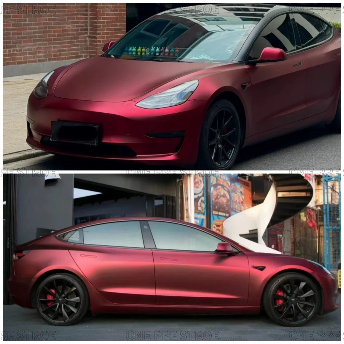 НОВАЯ романтическая красная виниловая пленка для автомобиля ПЭТ Romani наклейки