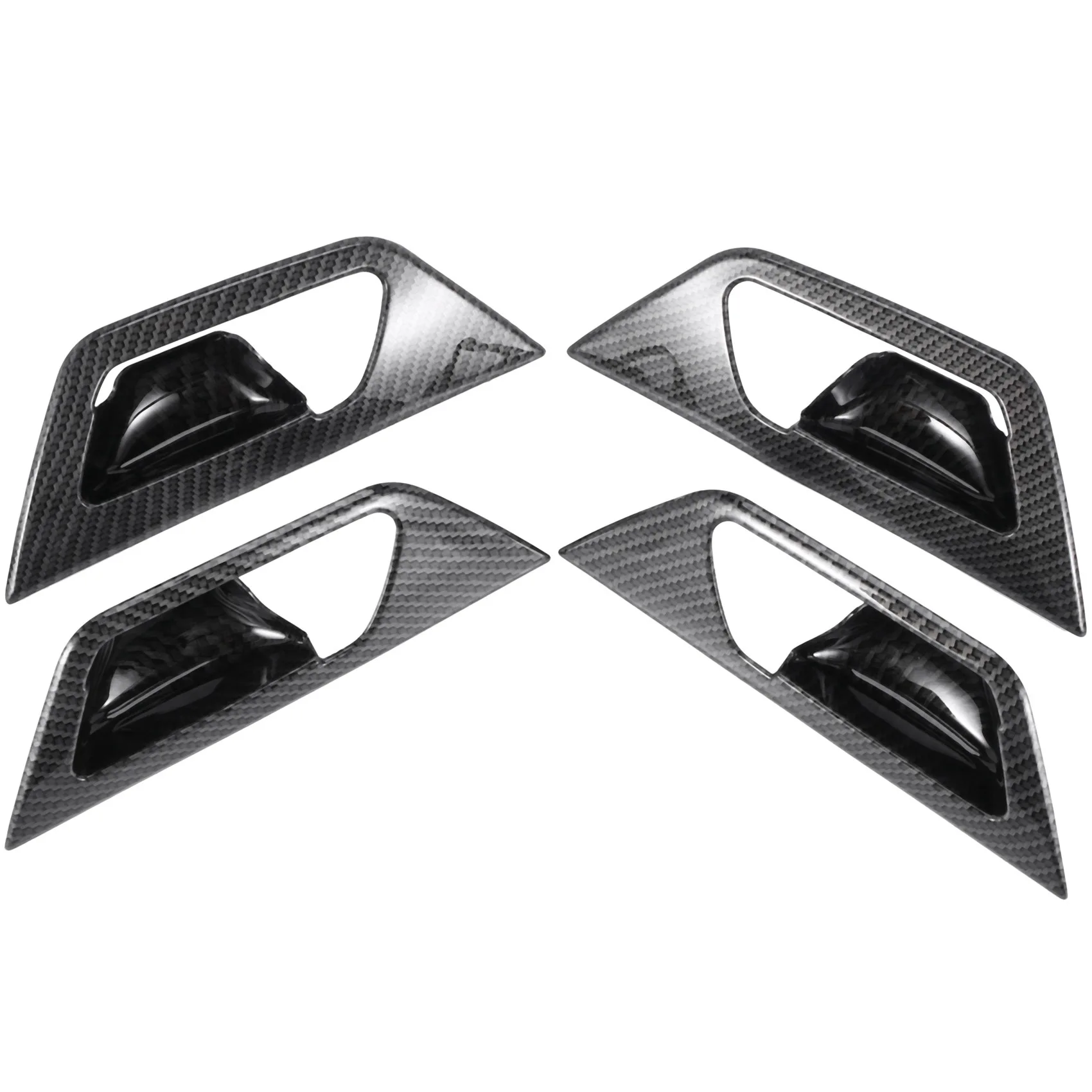 Для 3008 GT 2017 2018 внутренняя ручка из углеродного волокна дверная крышка накладка