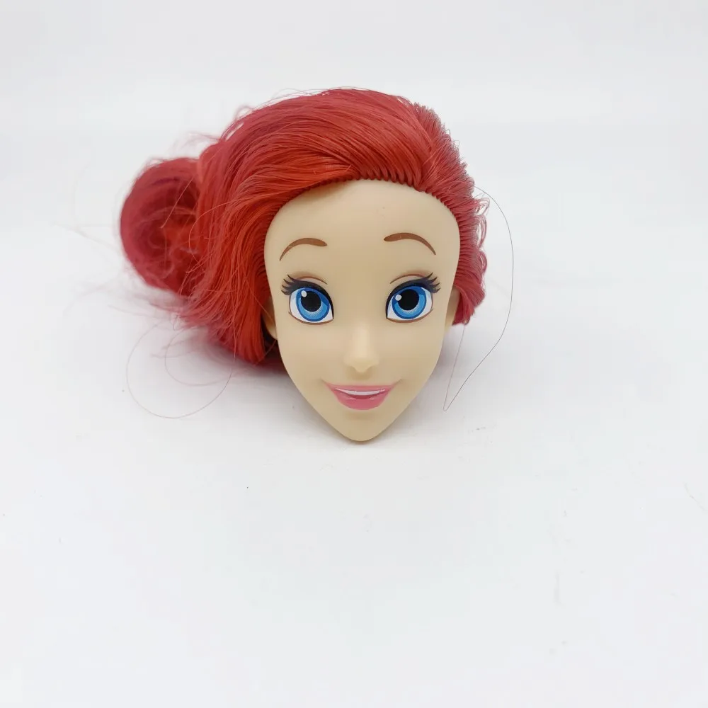 Head Toy For Girls Diy Fashion Anna Elsa Princess Doll Heads Accessories Dressing Collection Toys For Children