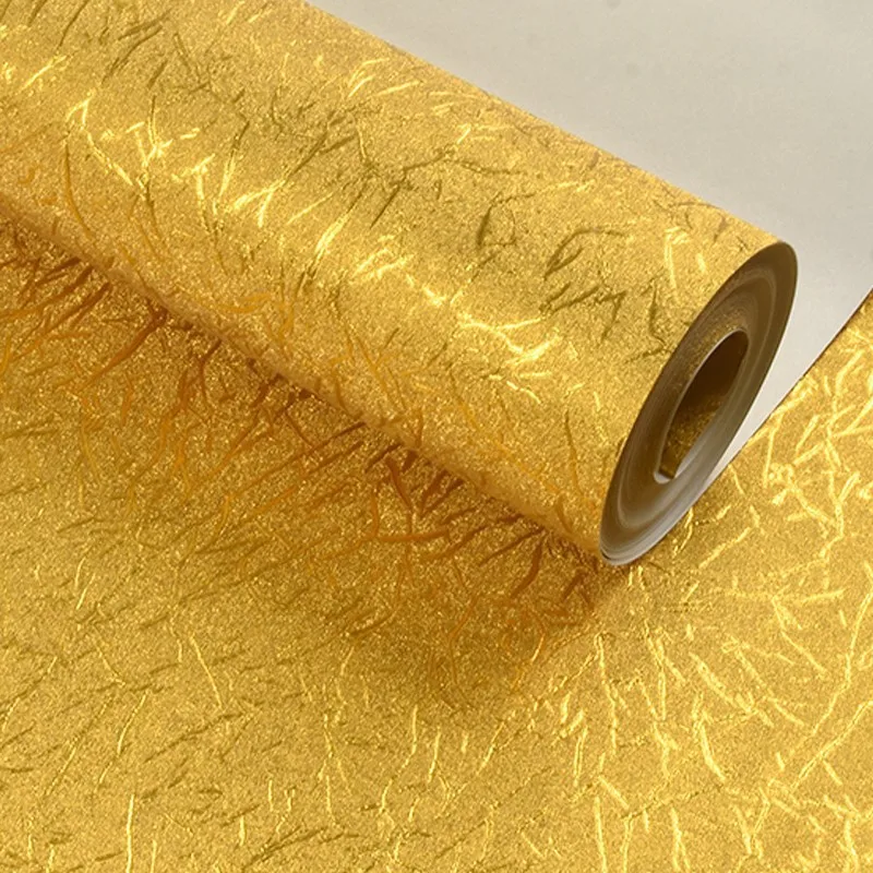 Блестящие золотые матовые потолочные обои KTV из серебряной фольги с мозаикой