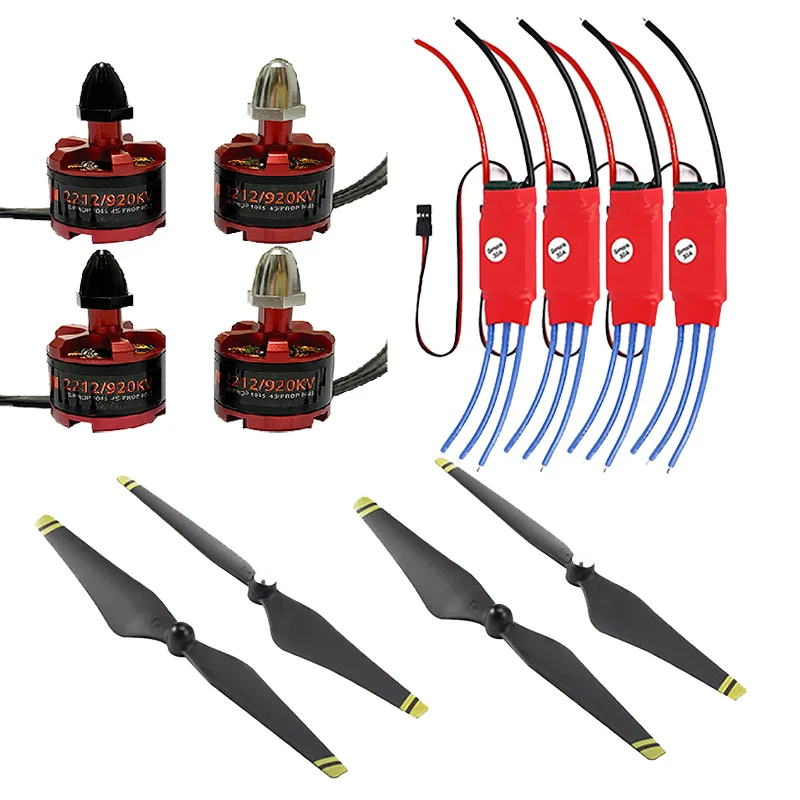 4 комплекта 2212 920KV CW CCW бесщеточный двигатель и 30A Simonk ESC w/ 5V 2A BEC &amp 9450 Пропеллер для
