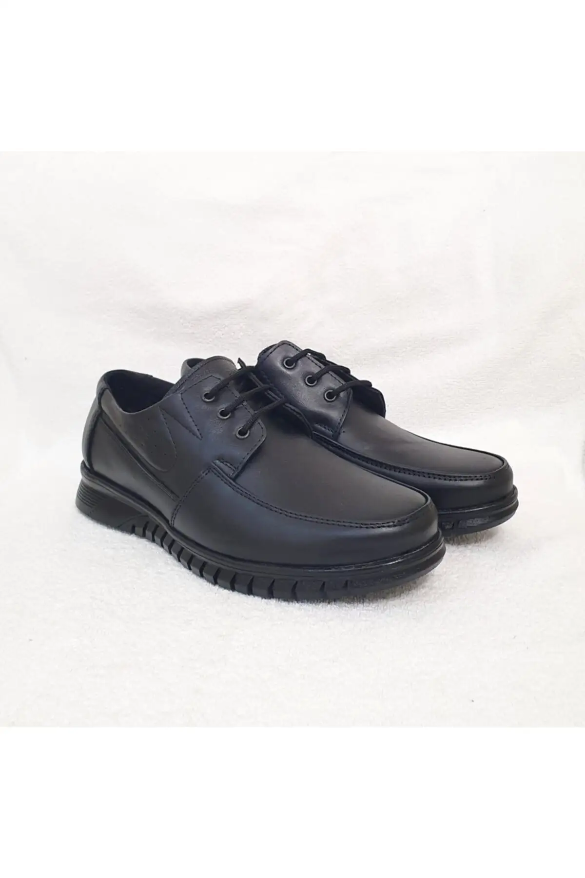 

Men's Shoes Genuine Leather Black Lace-Up Casual Summer New Style Men Loafers Soft Comfortable Comfortable Shoes
