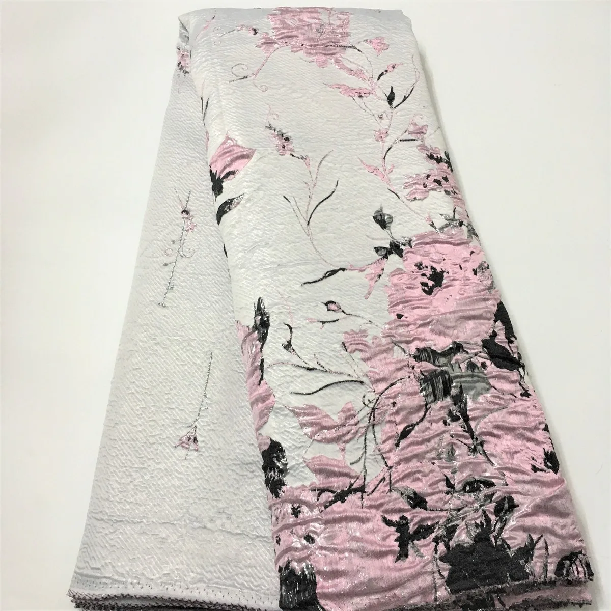 Новейшая кружевная ткань из парчи африканская жаккардовая высококачественное