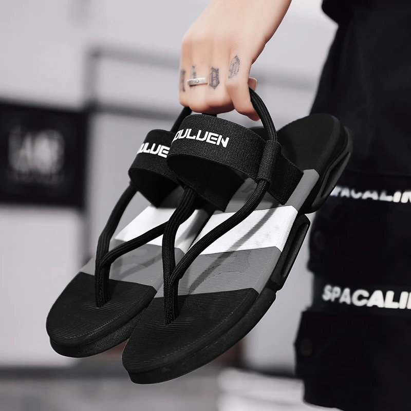 Шлепанцы мужские пляжные летние сандалии для дома и улицы бесшумные