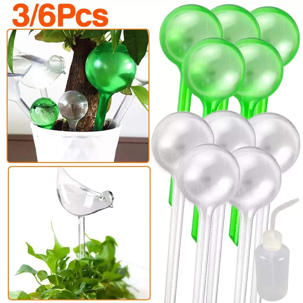 

3/6 Pcs Plant Watering Bulb Self Watering Device Automatic Houseplant Plant Pot Bulb Globe Garden Watering System for Plant