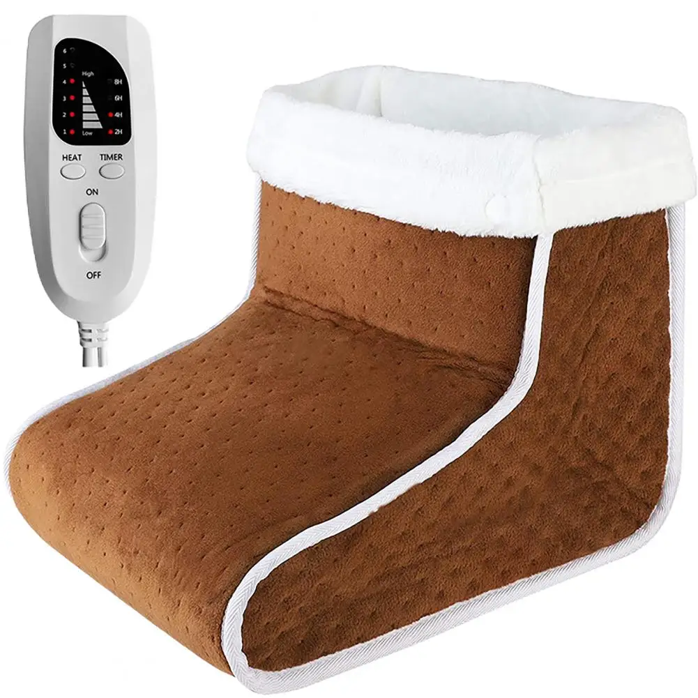 

Durable Thermal Foot Warmer Uniform Heating High Top Good Stitching Heating Shoes Indicator Light Heating Shoes for Home
