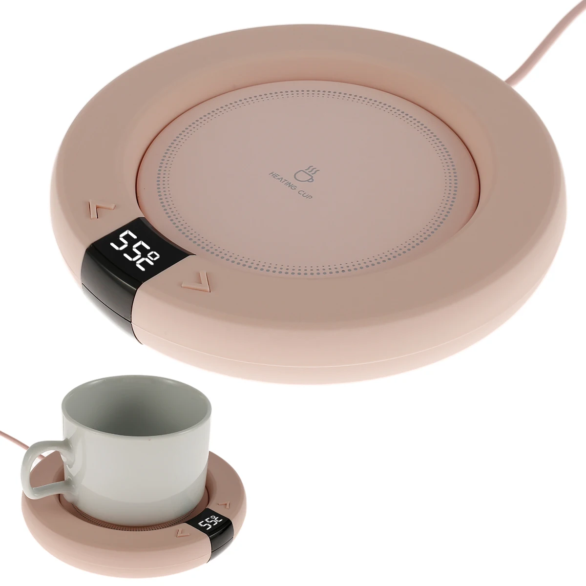 

Smart Beverage Cup Warmer Electric Coffee Cup Warmer Coaster 3 Temperatures LED Display for Tea Milk Water Drinks Maker Heater