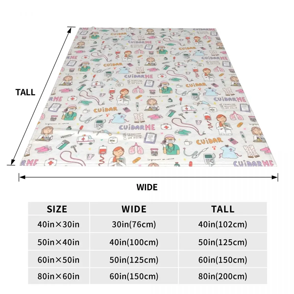 Зимнее Фланелевое медицинское одеяло с рисунком врача фланелевое для сна легкие