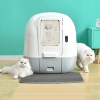 automatic smart cat litter box self cleaning for large cats fully enclosed cat litter box closed anti splash pet products meuble