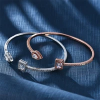 pop open bracelet wrist chain womens simple cubic zircon jewelry gift