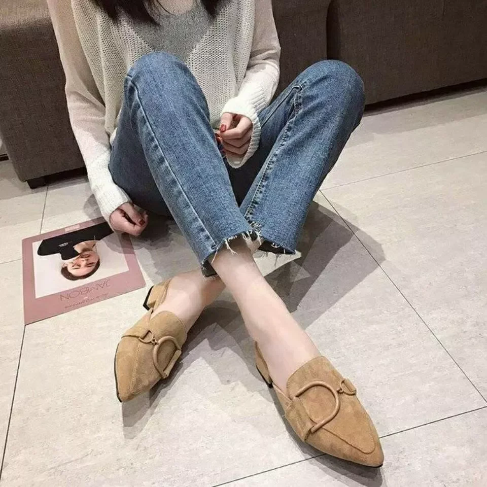 

2023New Spring of 2021 Designer Shoes Woman Slides Outdoor Platform Slippers Square Ladies Mules Zapatos De Mujer