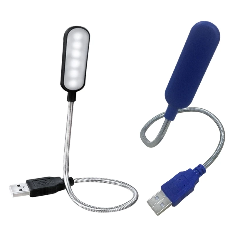 

Small USB Night Light Led Novelty Eye Protection Flexible Desk Lamp Compatible for Power Bank Notebook Computer