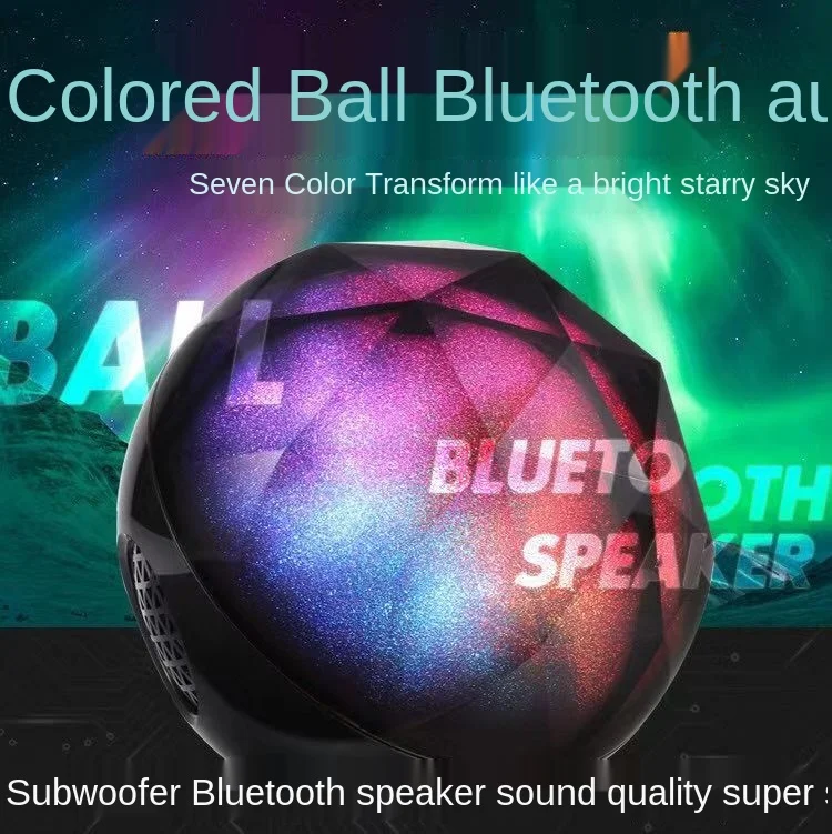 

bluetooth speaker Star LED Light Loudspeaker Box Fantasy Color Changing Card Colorful Wireless Rear Speakers Portable 3W