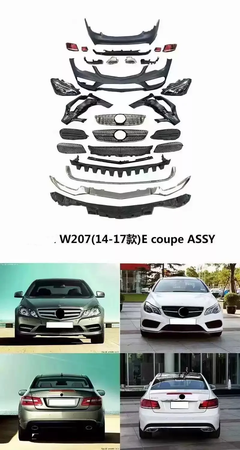 

Car front bumper surrounded Body kit radiator grille headlight taillight for Mercedes Benz E-class w207 Coupe 14-17
