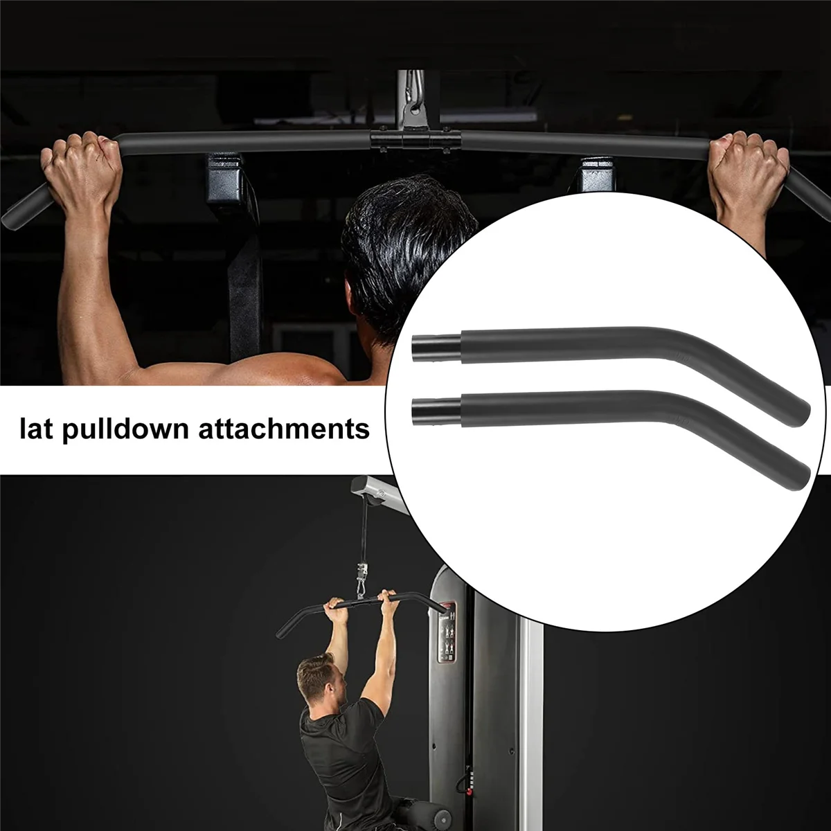 Фитнес LAT Pull Down Bar крепление для тросового тренажера тренажерного зала упражнения