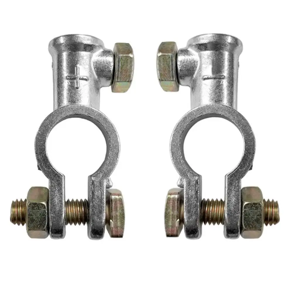 

2Pcs Car Battery Connector Zinc Alloy Clip Post Terminal Adapter Professional Cable Conversion for Car Boat Truck