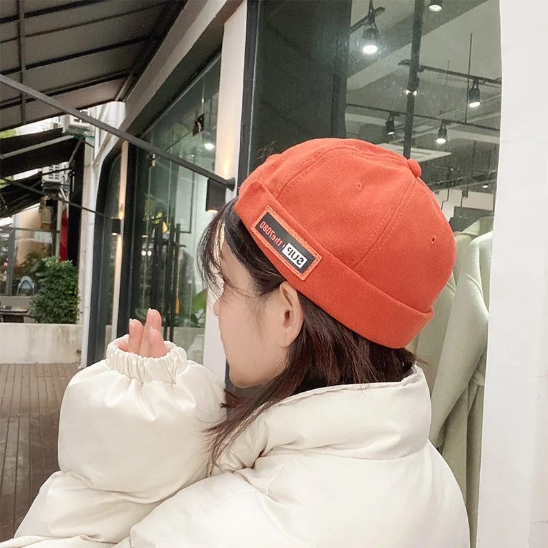 Винтажная Панама без козырька для мужчин и женщин Модная хлопковая Шапка-бини в