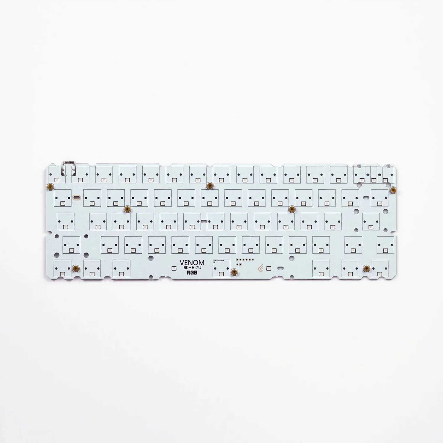 Фото Игровая клавиатура Geonworks Venom 60 HE с поддержкой платформ GH60, tofu60, holy60, толщина корпуса 0.1 мм, быстрый отклик, частота опроса 8000 Гц, веб-драйвер №3