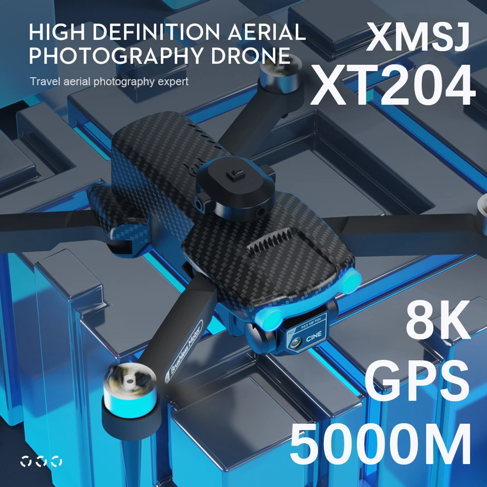 

XMSJ XT204 Fpv Professional Drones With Camera Hd 8k Toys For Boys Kids Dron Rc Plane Remote Control Quadcopter Helicopter Gifts