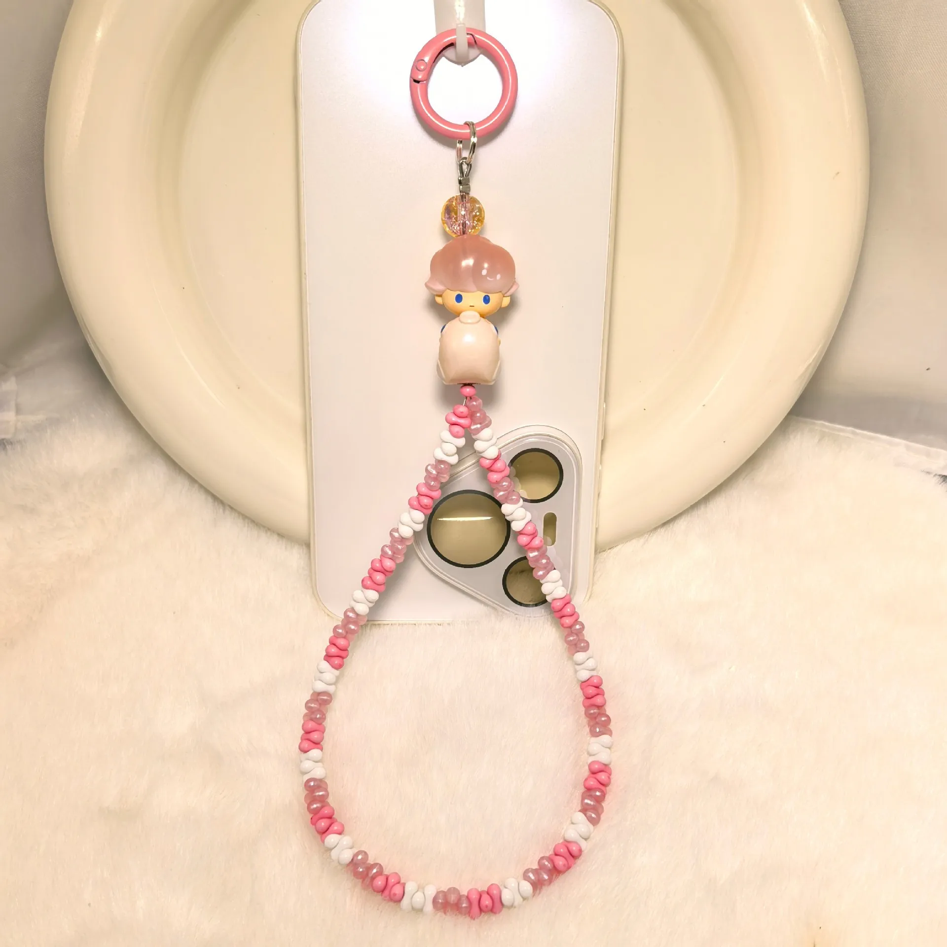 Мультяшная серия POPMART Koi Fish подвеска из бисера ремешок с защитой от потери цепочка