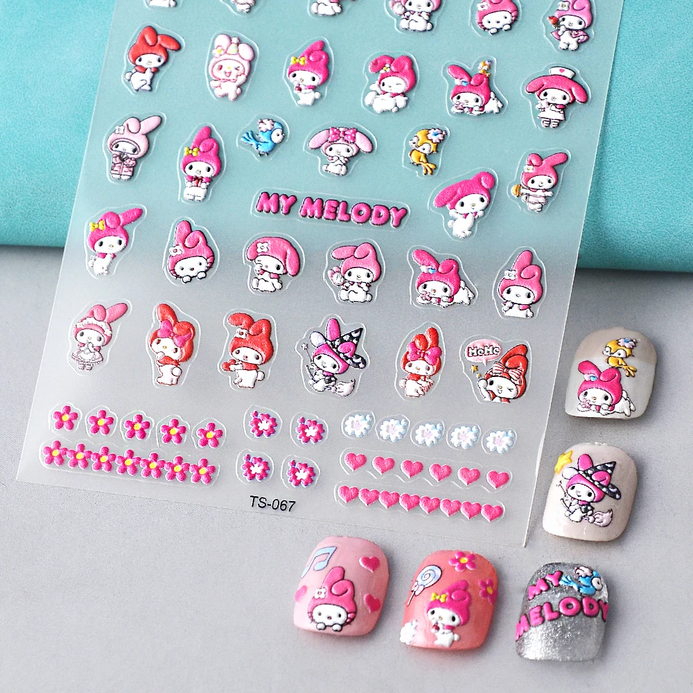 

Rabbits 5D Nail Stickers Slider For Manicure Polish Nail Transfer Sliders Manicure Tips TS-067