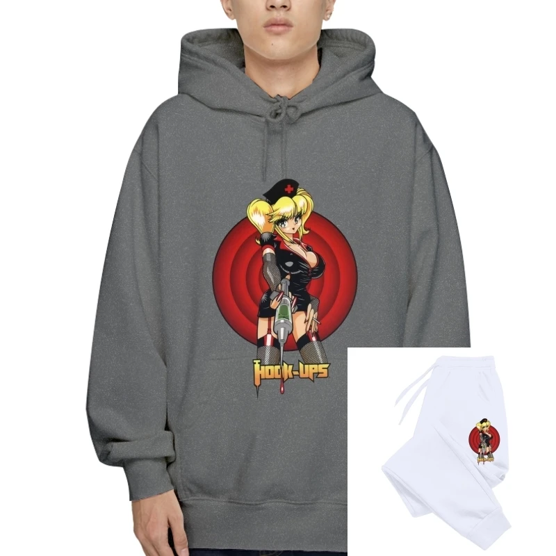 

Vintage Hook Ups Skaterboard Sexy Anime Hoody Pullover Winter S M L Xl 2Xl Diy Prited Outerwear