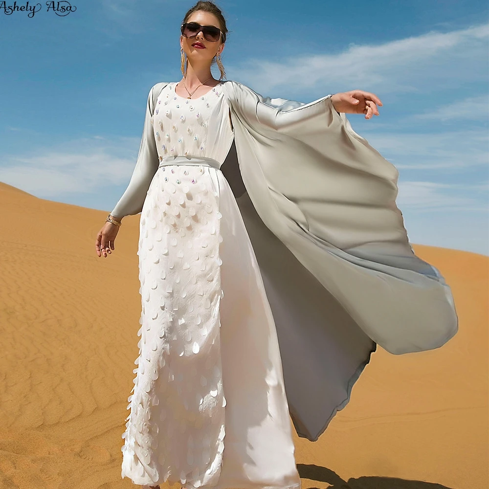 

Ashely Alsa Fashion Muslim Abaya Dress Women Long Dresses Laides Kaftan vergisiz ürünler ücretsiz kargo türkiye فساتين للحفلات ا