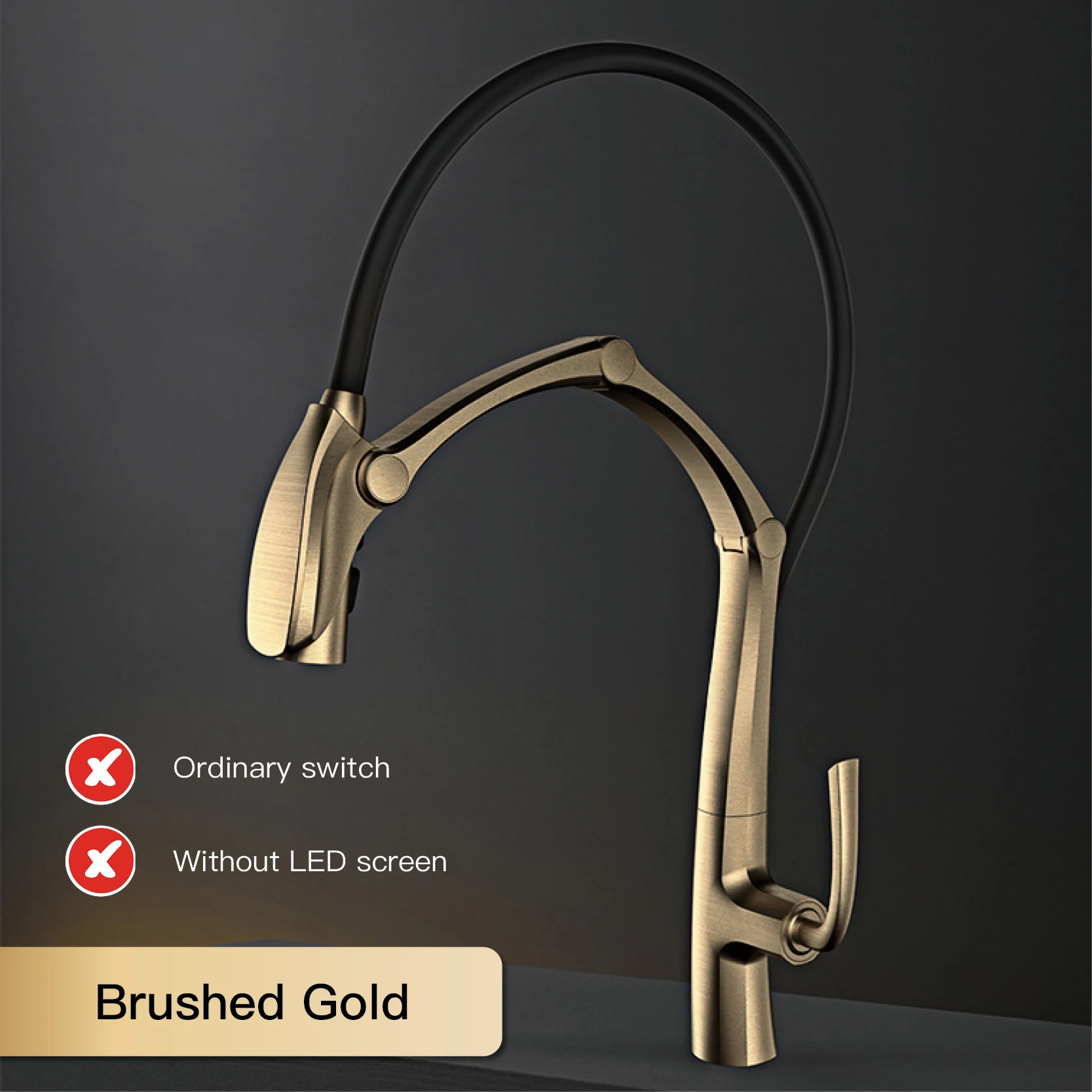 

Смеситель Aitana латунный серый