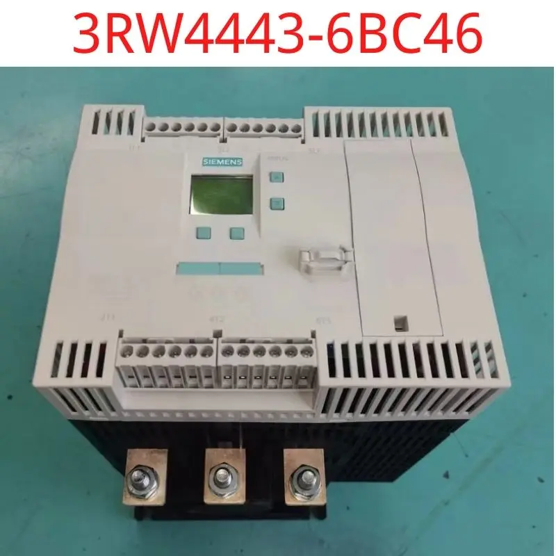 

used Siemens test ok real 3RW4443-6BC46 SIRIUS soft starter Values at 690 V, 40 °C standard: 203 A, 200 kW Inside-delta