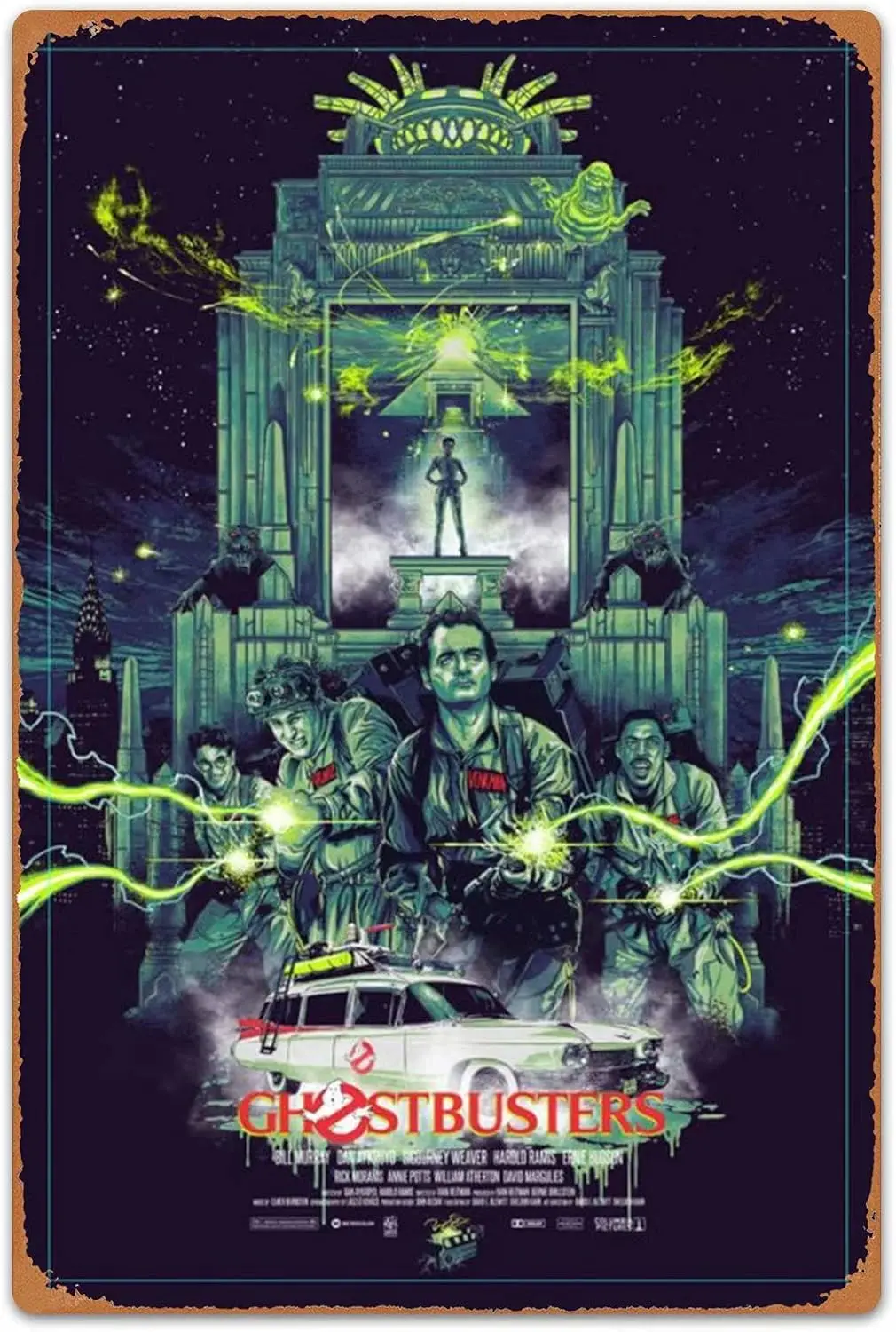 OKMJ Ghostbusters ретро-постер к фильму металлический жестяной винтажный алюминиевый