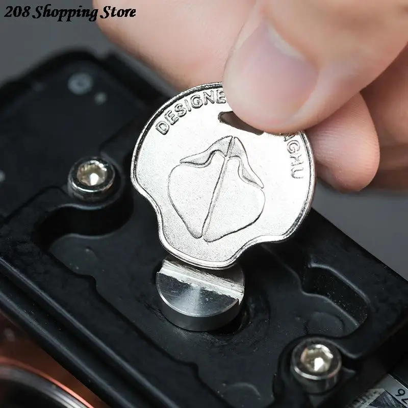 

1PC Screwdriver Screw Driver Coin DSLR Camera Quick Release Plate Wrench Combo Tool for Camera Mounting Plate Slotted Screws