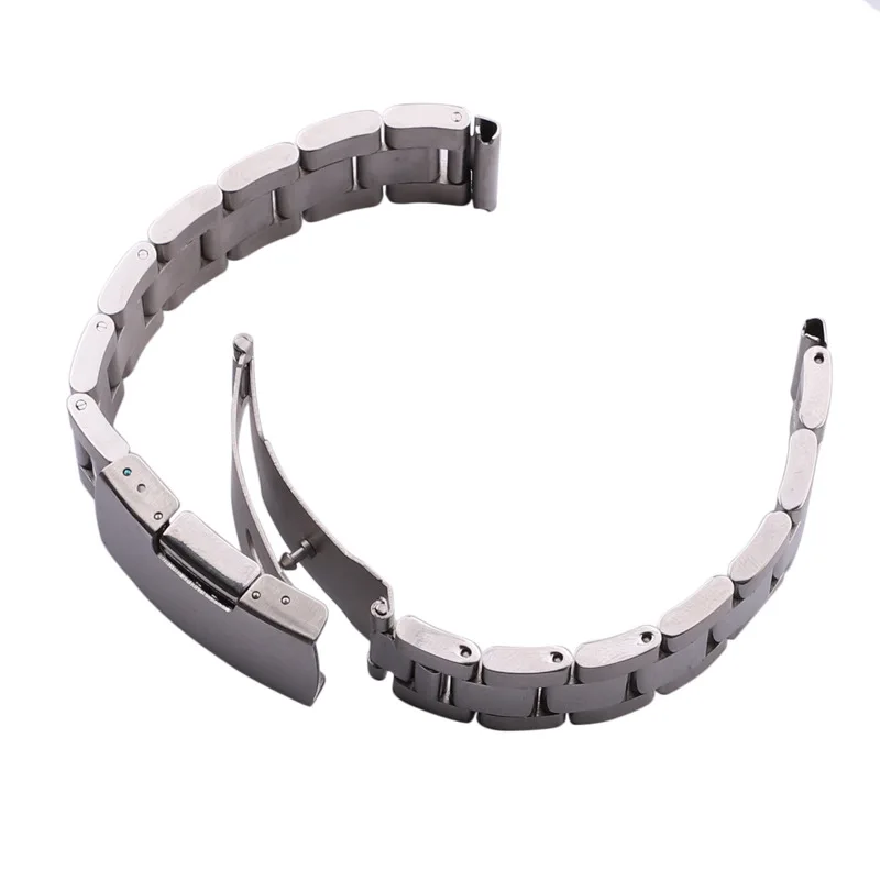18mm 20mm 22mm 28mm Solid 316L Stainless Steel Straight End Strap Bracelet Fits All Straight End Watches